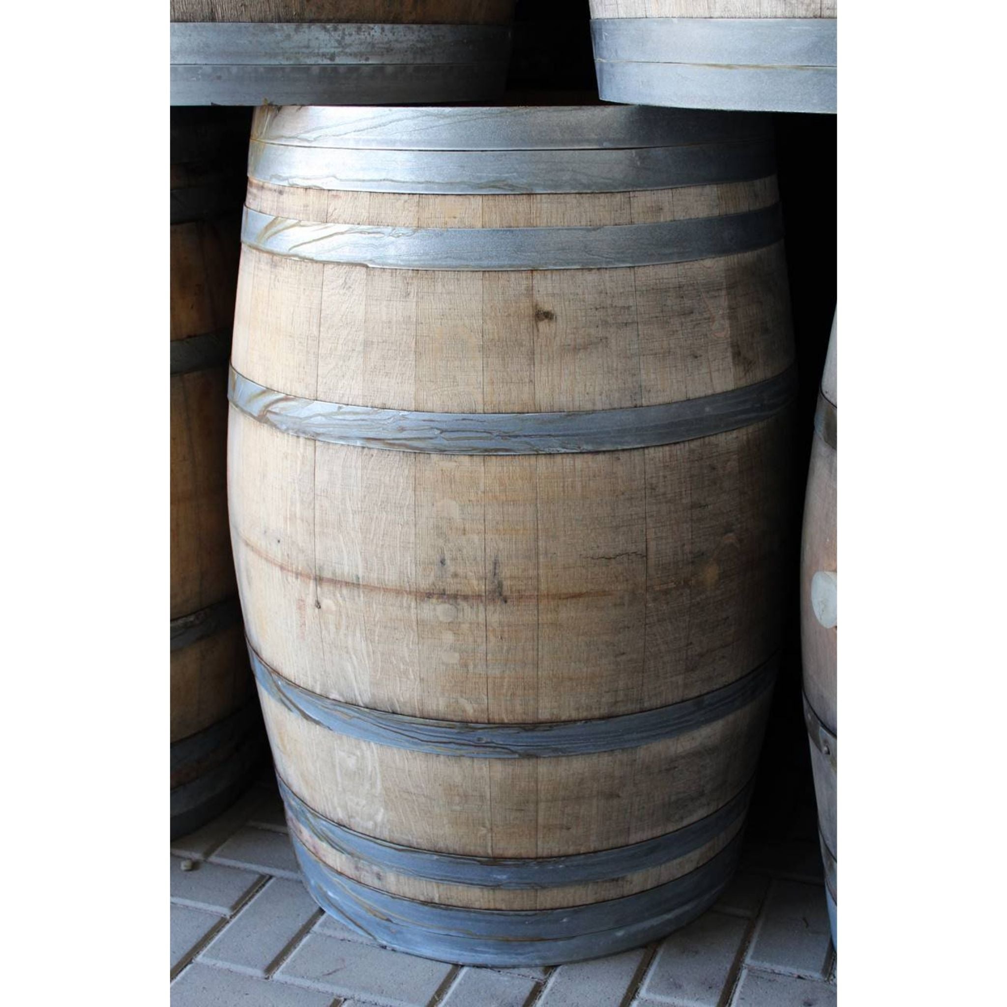 Weinfass 225 ltr. natur, Eichenfass, Holzfass, Regentonne, Pflanzgefäss