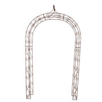 Rosenbogen massiv rund Rost mit Spitze