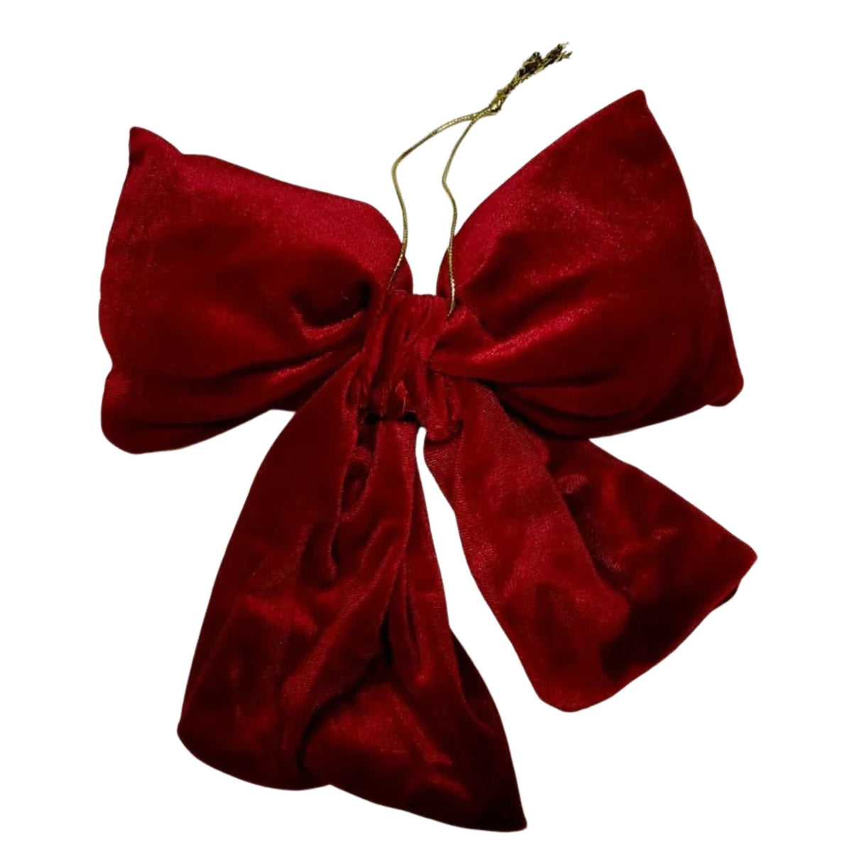 Dekoschleife Weihnachten Bordeauxrot Samtoptik 20 cm