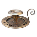Kerzenhalter Kammerleuchter Antikgold Nostalgie 15cm