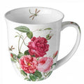 Porzellan Tasse Rosenpracht mit Libelle 0,4L