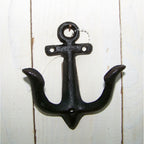 Wandhaken Anker antikschwarz Garderobe maritim H11cm