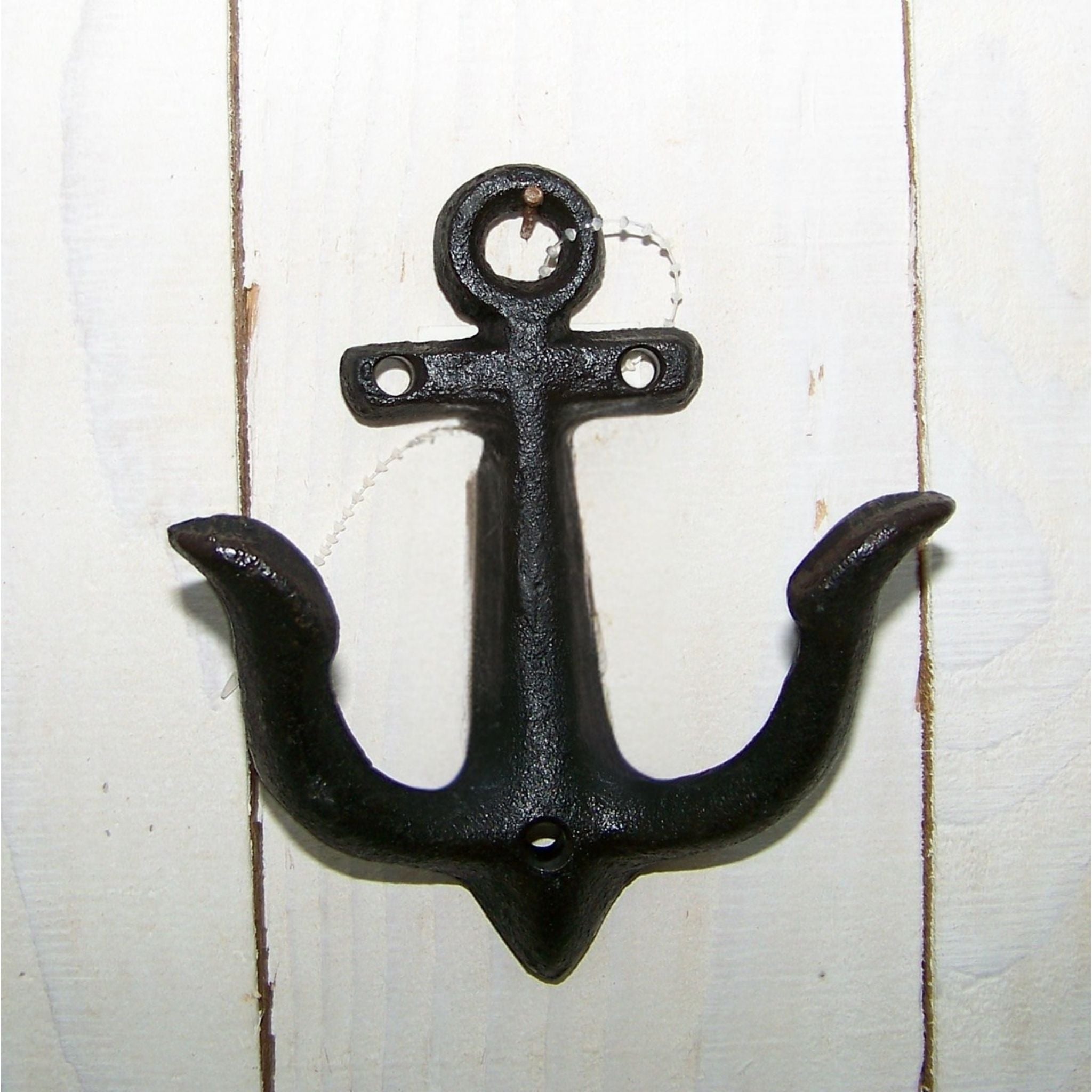 Wandhaken Anker antikschwarz Garderobe maritim H11cm