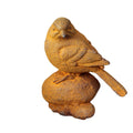 Gartenfigur Vogel auf Stein