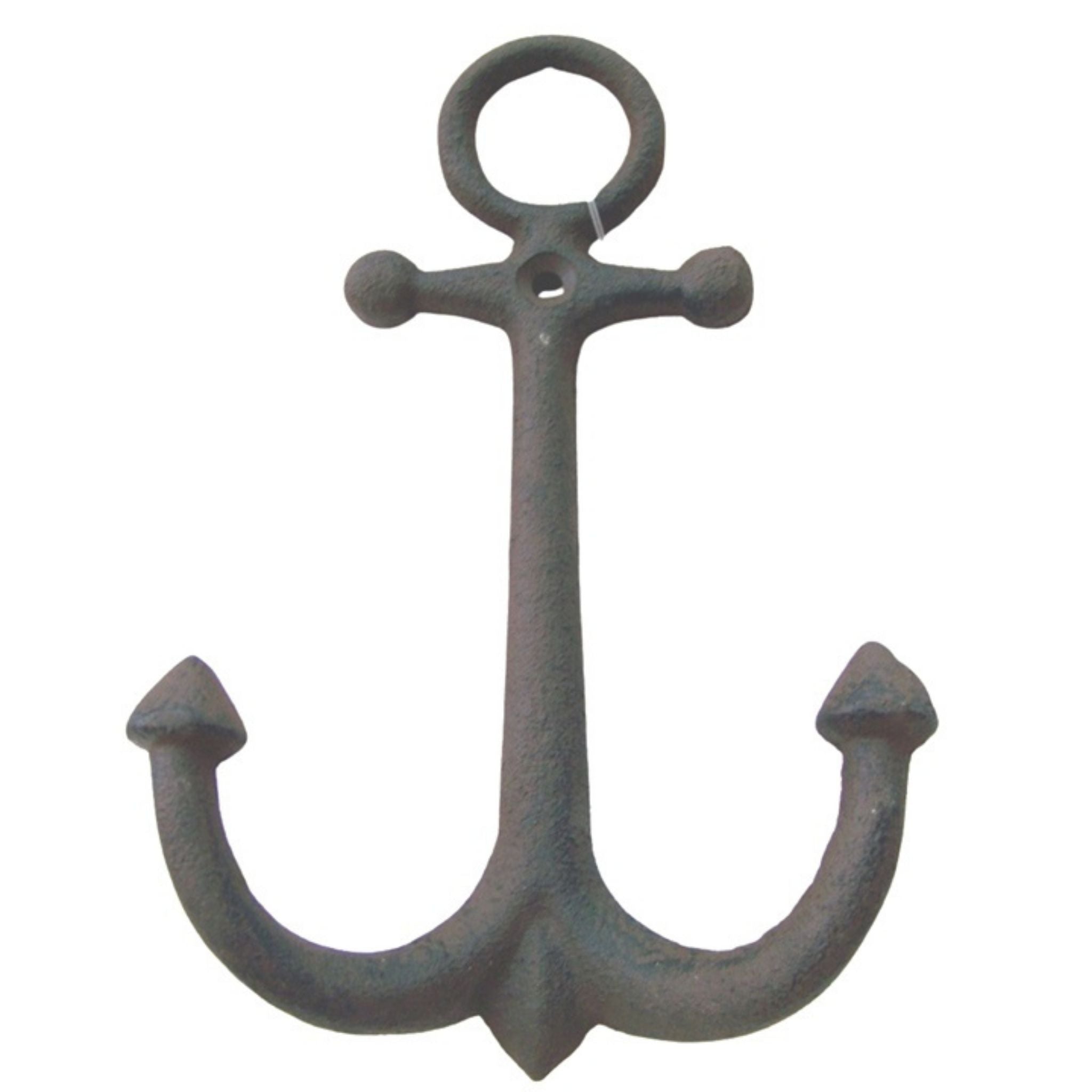 Wandhaken Anker braun groß