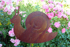 Gartenstecker Schnecke Edelrost Landhaus-Stil 40cm