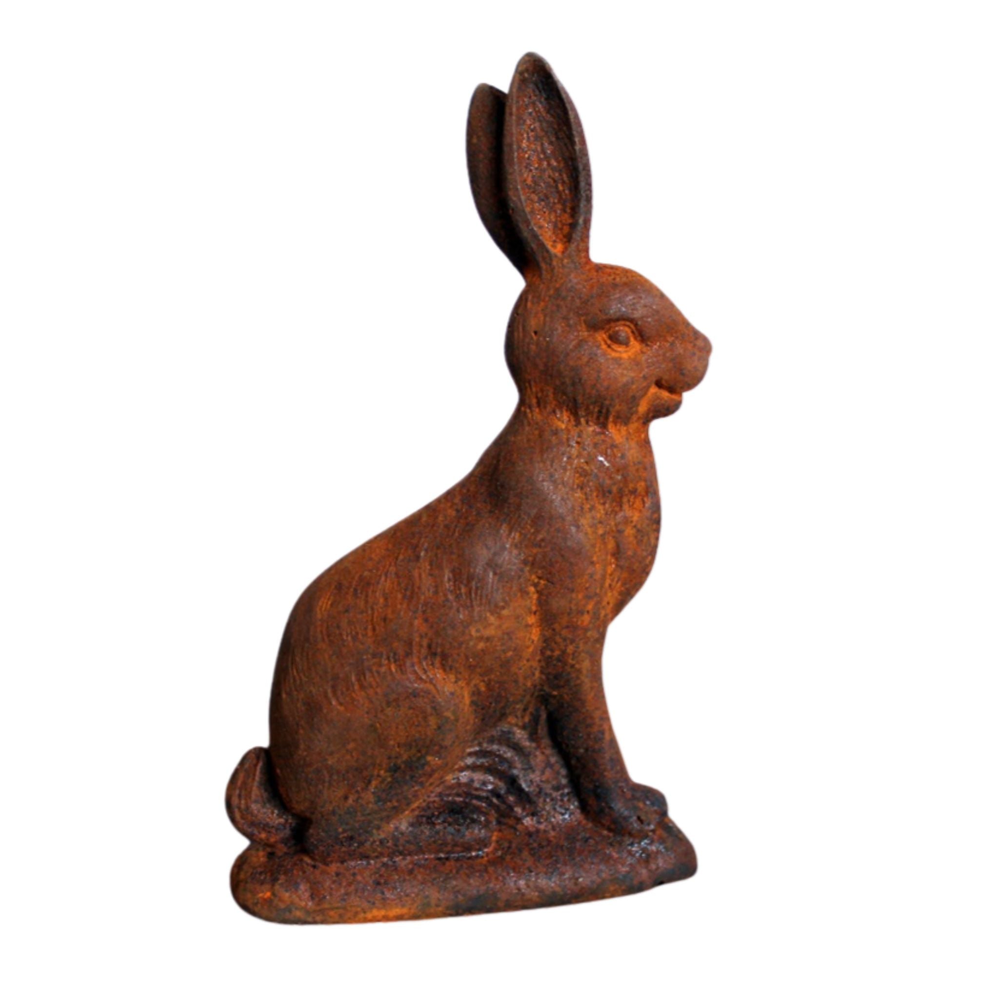 Gartenfigur Hase Rost