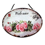 Shabby Blechschild Welcome Willkommen Vintage