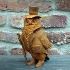 Gartenfigur Herr Eule Rost