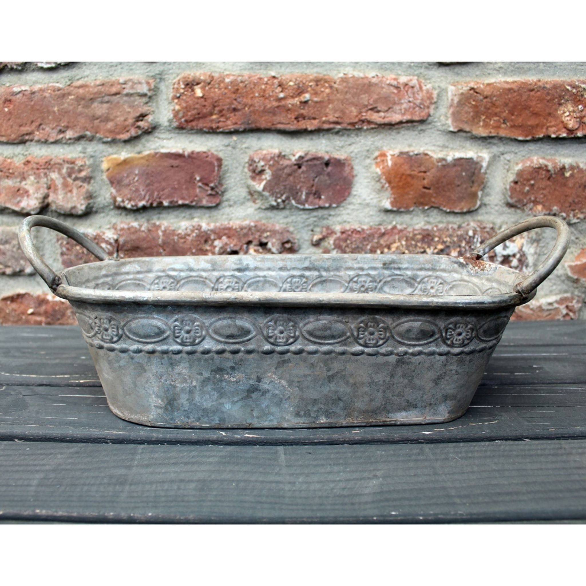 Blumenkasten Zink Shabby – Gweny´s Haus