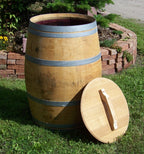 Weinfass 225 ltr. natur m. Deckel