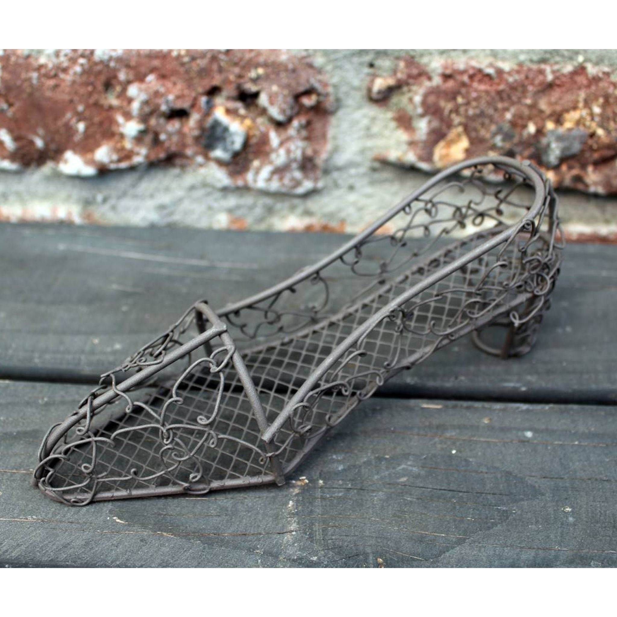Drahtschuh zum Bepflanzen L19cm