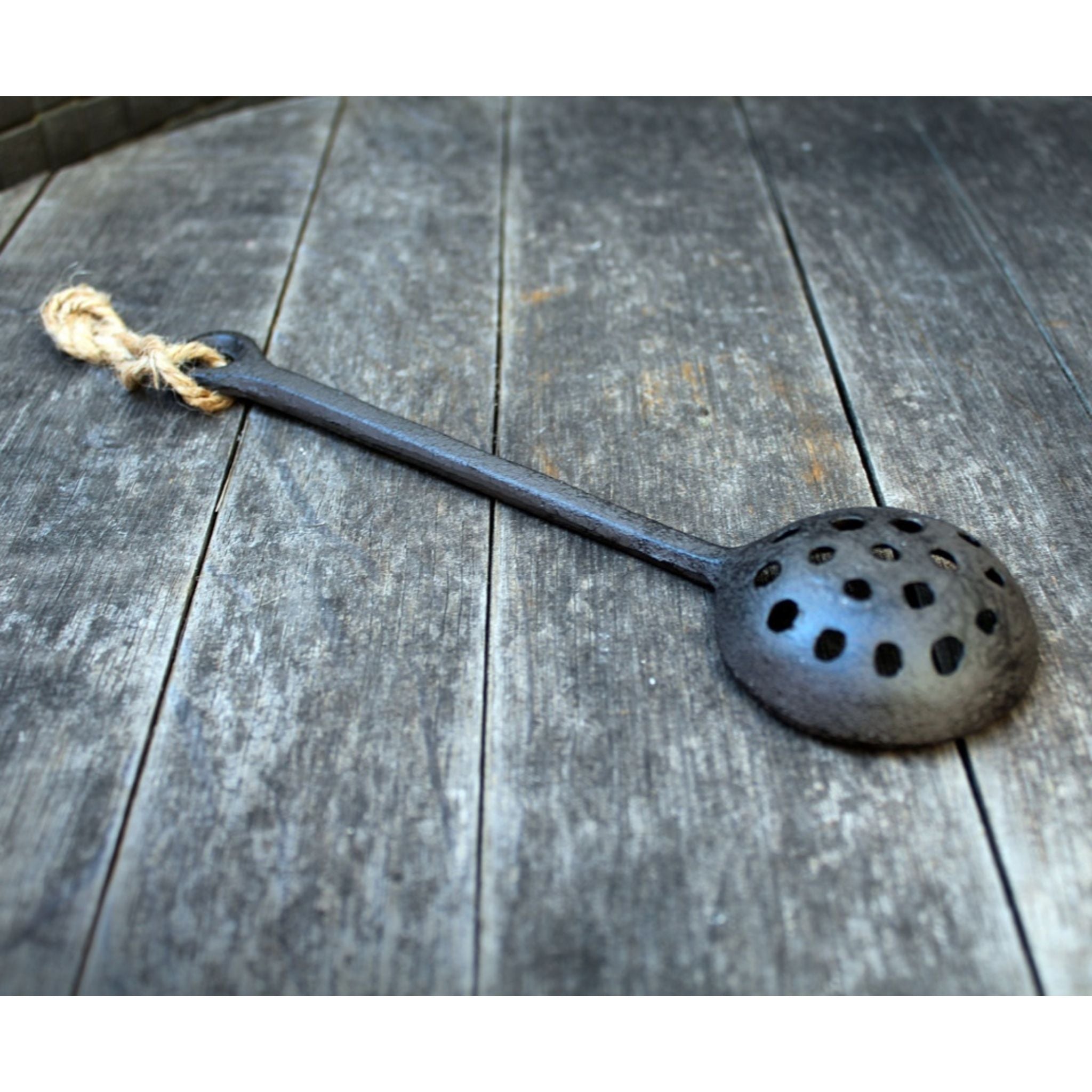 Nostalgie Schaumlöffel Gusseisen H22cm Gartendeko