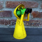 Zaunhocker Regenmantel Frosch Fernglas