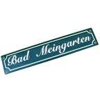 Emaille Schild Bad Meingarten Nostalgie-Look 40cm