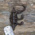 Wandhaken Nostalgie Gusseisen Drehbar Antikbraun
