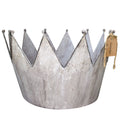 Krone Zinkoptik Übertopf D38cm