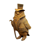 Gartenfigur Herr Eule Rost