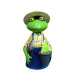 Zaunhocker Gärtner Frosch Pflanze H23cm Landhausstil