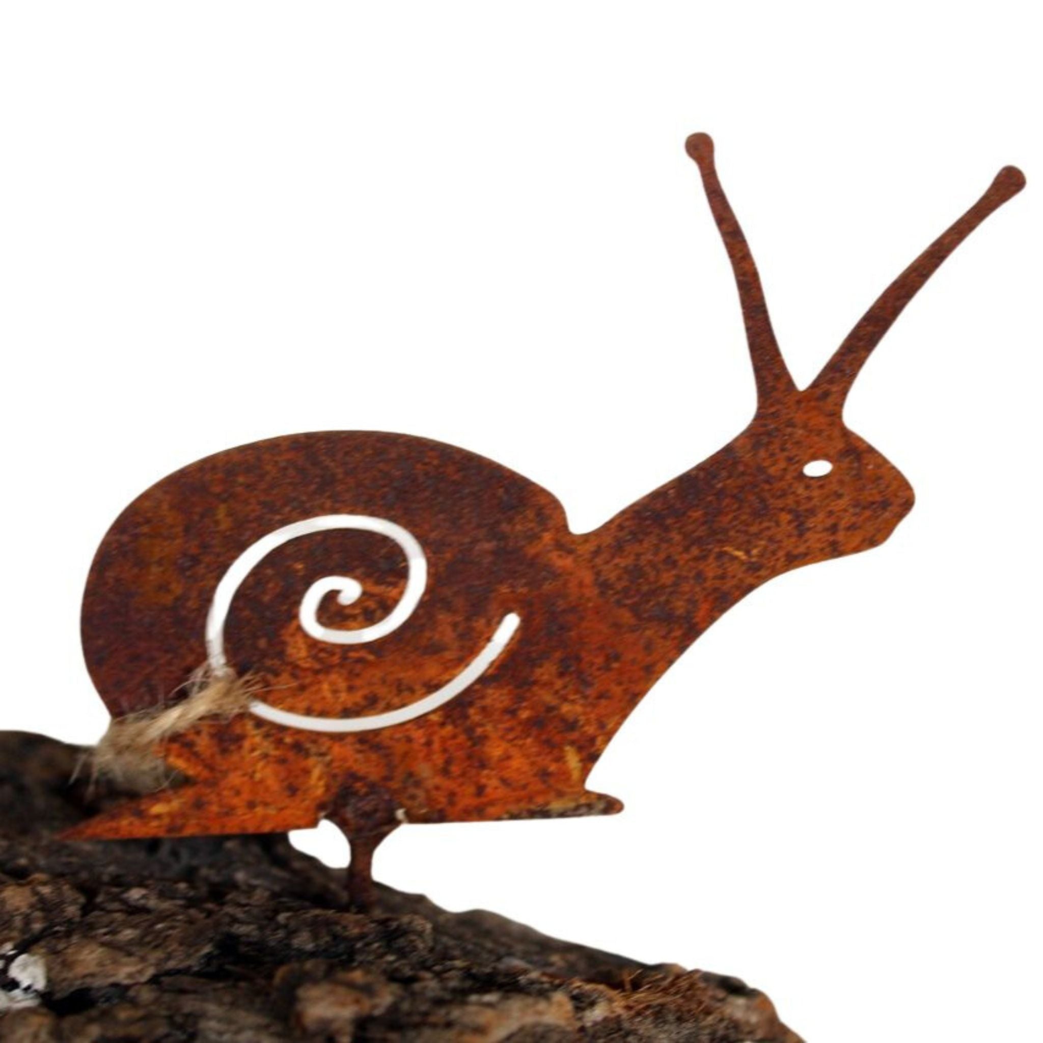 Schnecke Rost Gartenfigur