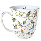 Porzellan Tasse Vögel Vogel-Treff Natur-Motiv 0,4L