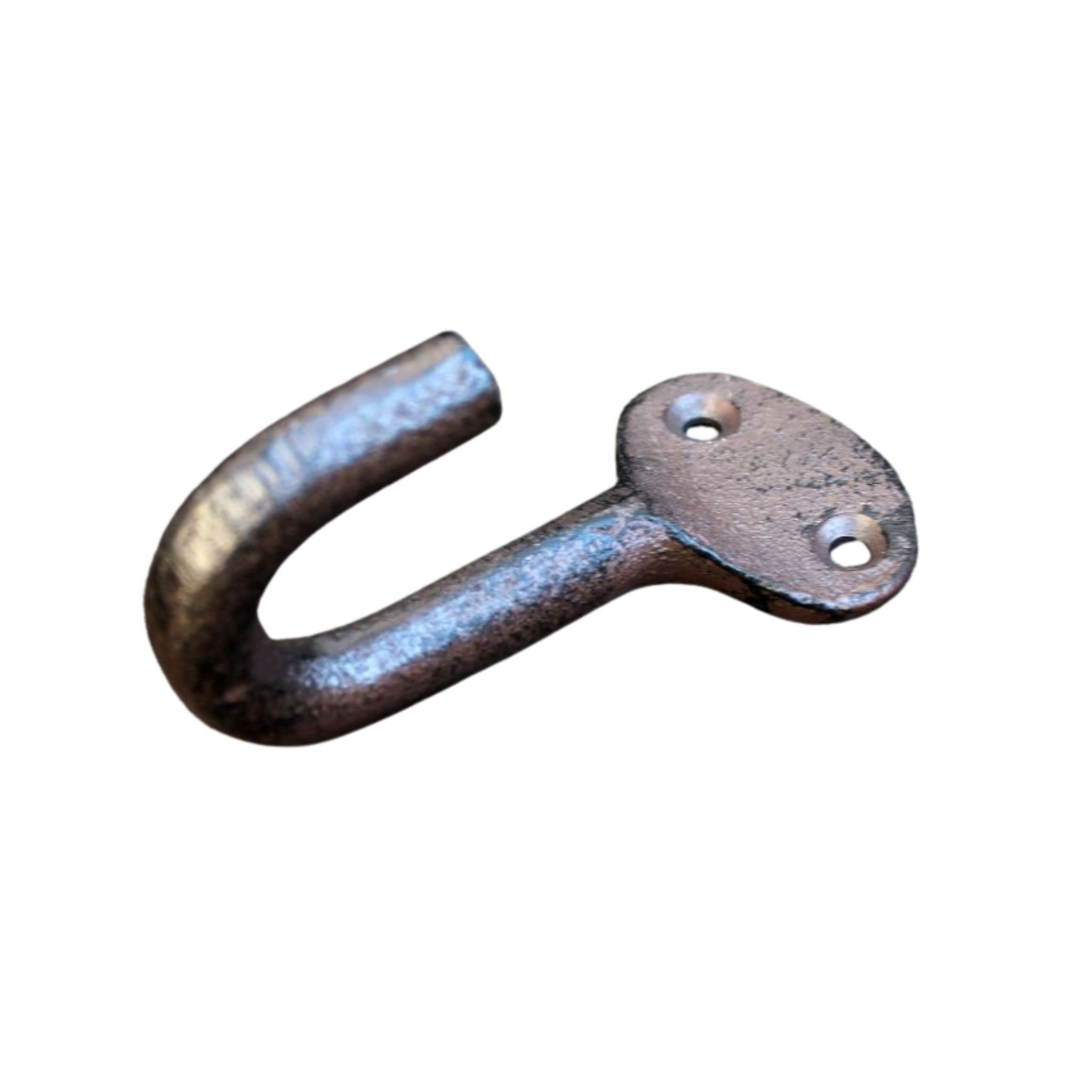 Gusseisen Wandhaken Antikbraun Landhausstil Platte 10cm