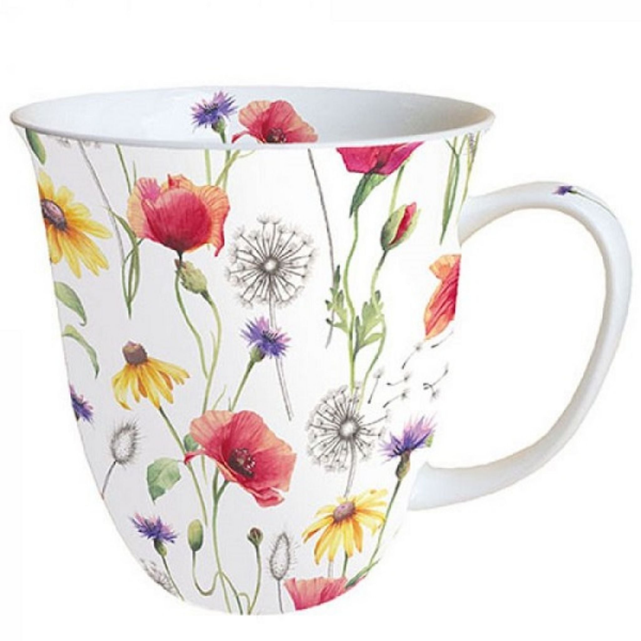Porzellan Tasse Mohnwiese Landhaus 0,4L