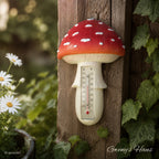 Wand Thermometer Fliegenpilz Landhaus-Stil 16cm