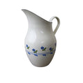 Emaille Krug mit Blumendekor 2,5 l im Landhaus-Look