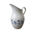 Emaille Krug mit Blumendekor 2,5 l im Landhaus-Look