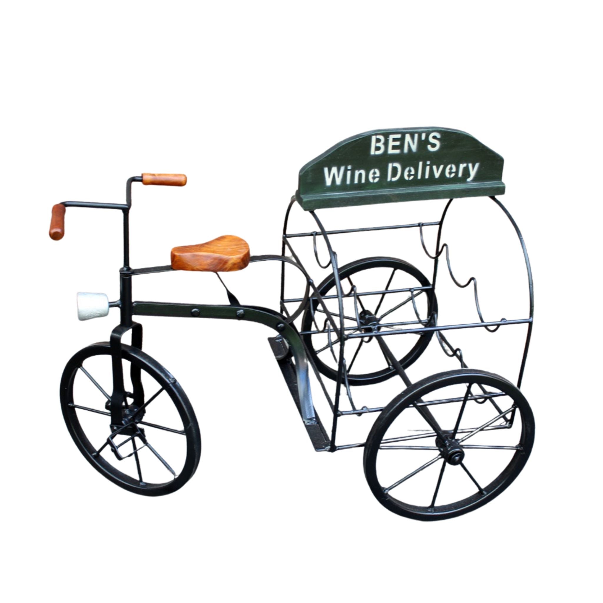 Nostalgie Weinhalter Fahrrad Weinlagerung