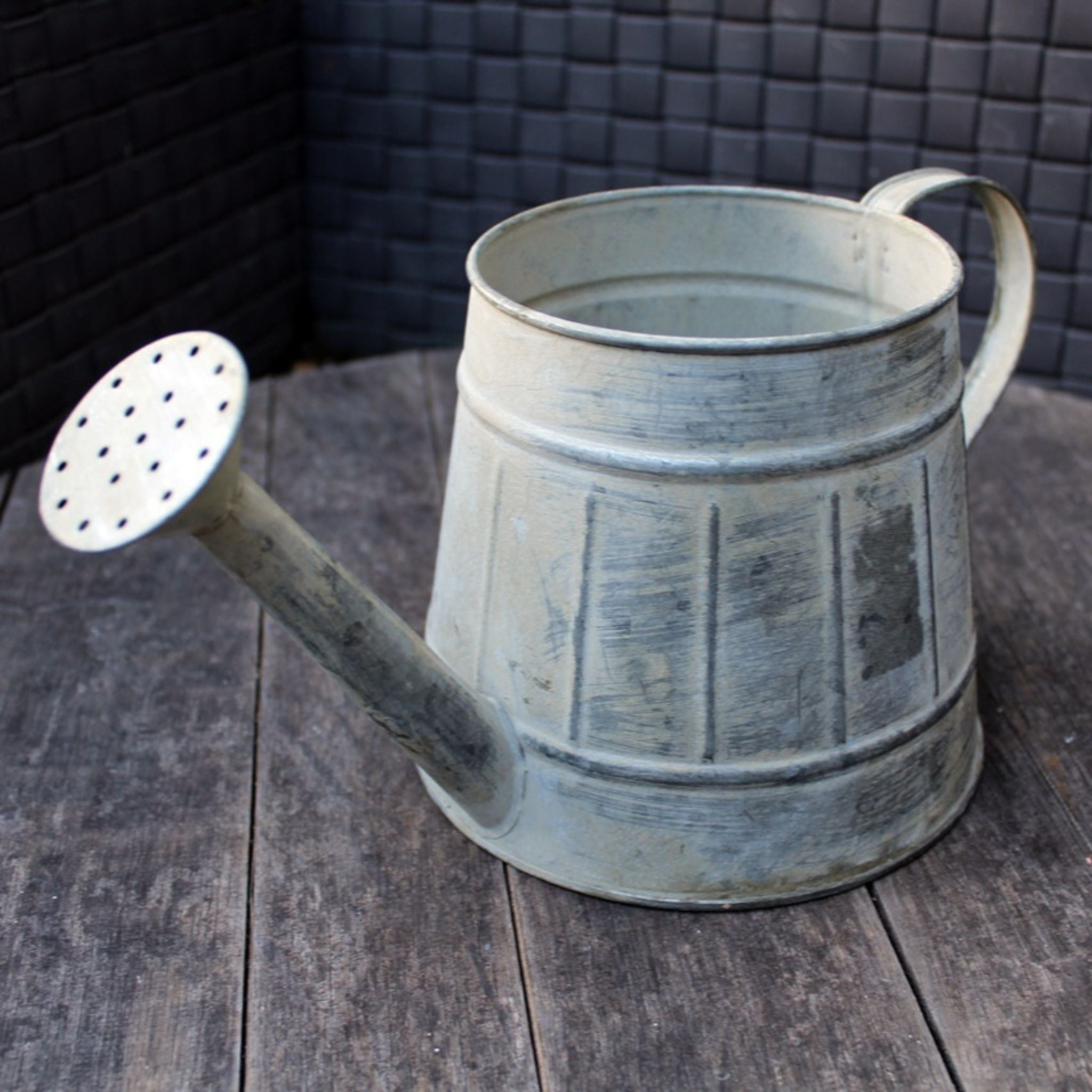 Shabby Deko Gießkanne Zink L29cm