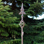 Gartenstab Rankhilfe "Französische Lilie" 182 cm, antikbraun