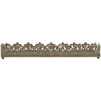 Dekotablett Metall Antikgrau Vintage L 35 cm