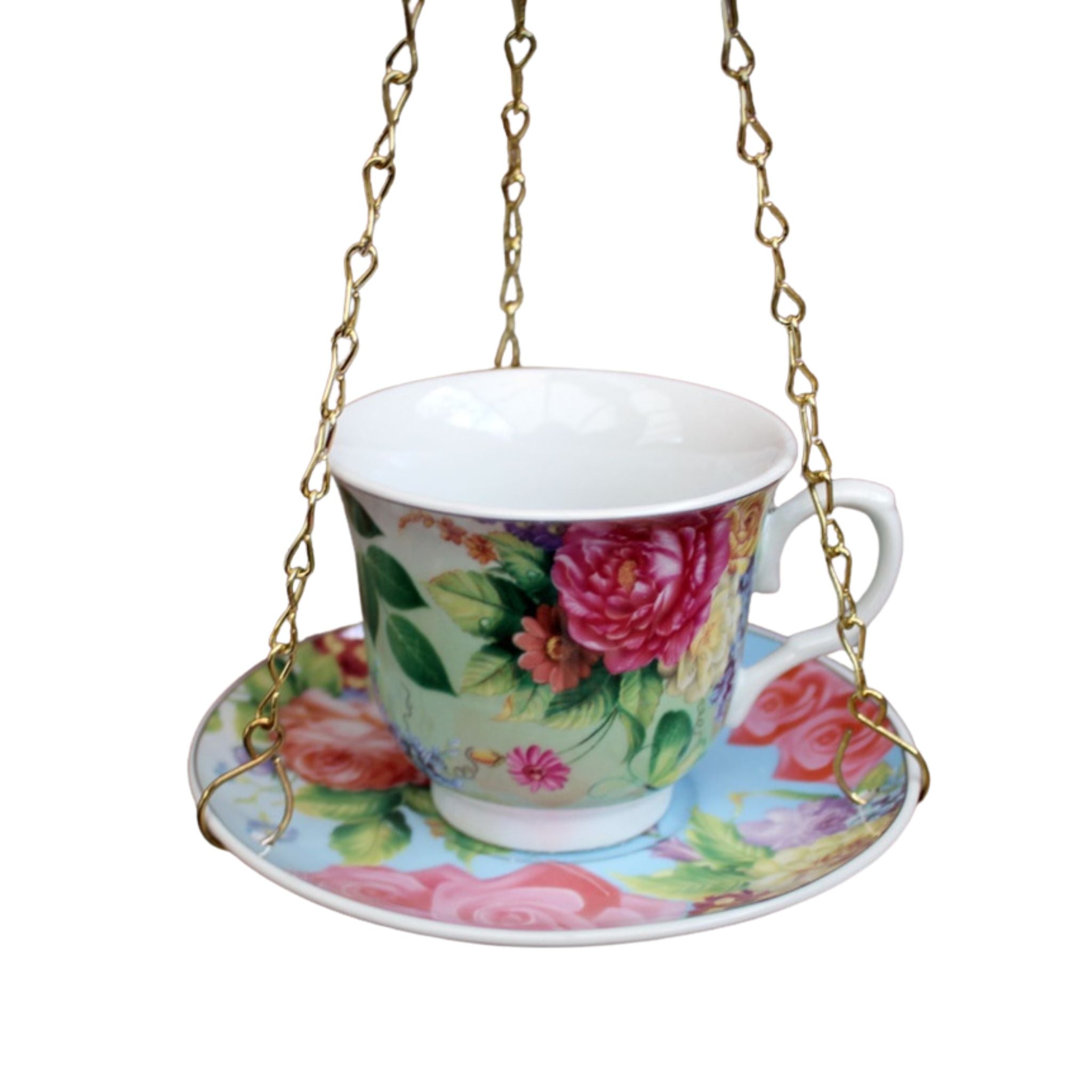 Gartendeko Vogelfutterplatz Teetasse