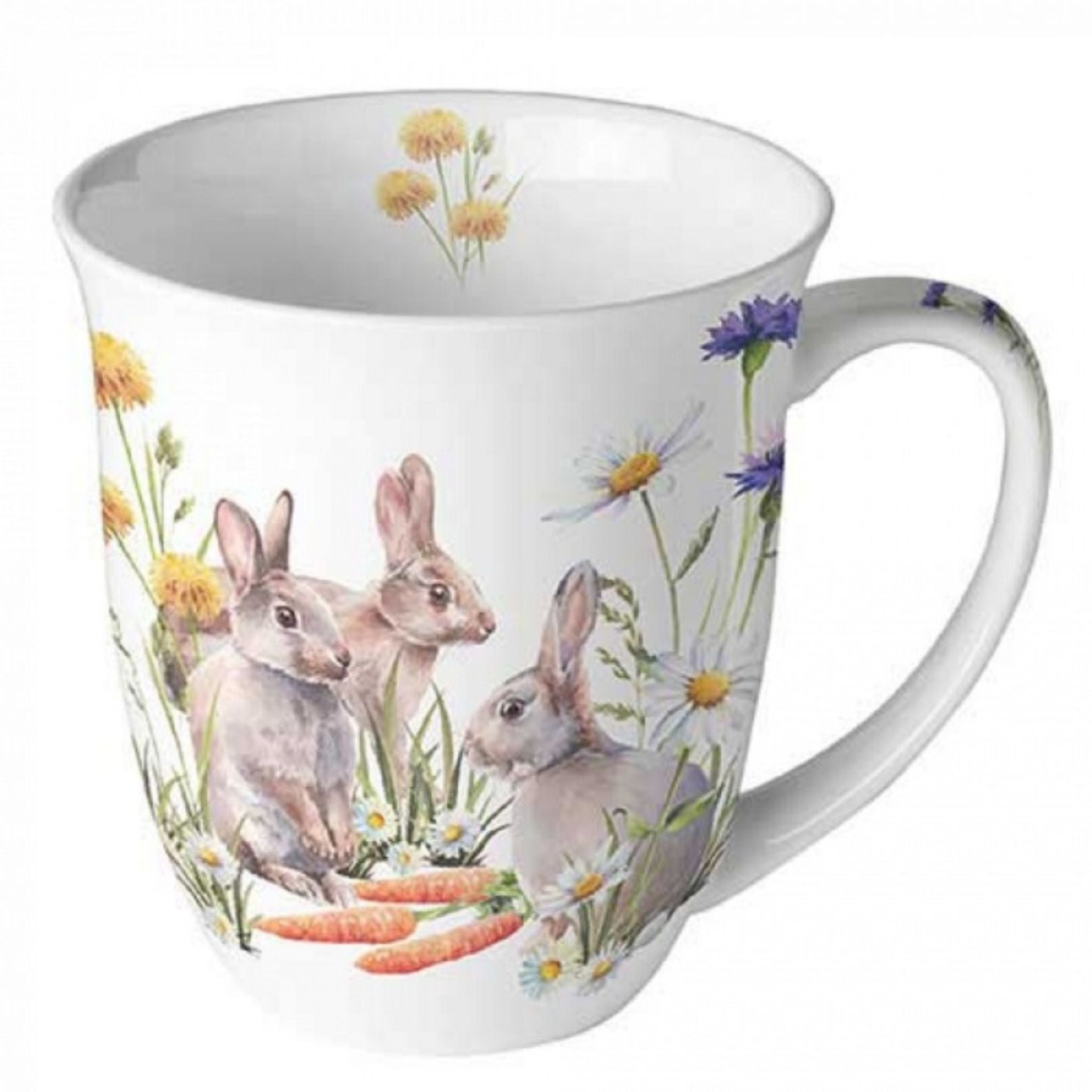 Porzellan Tasse Hasen-Trio Osterwiese 0,4L
