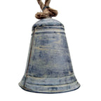 Deko Glocke aus Zink mit Seil 17 cm Antik-Look