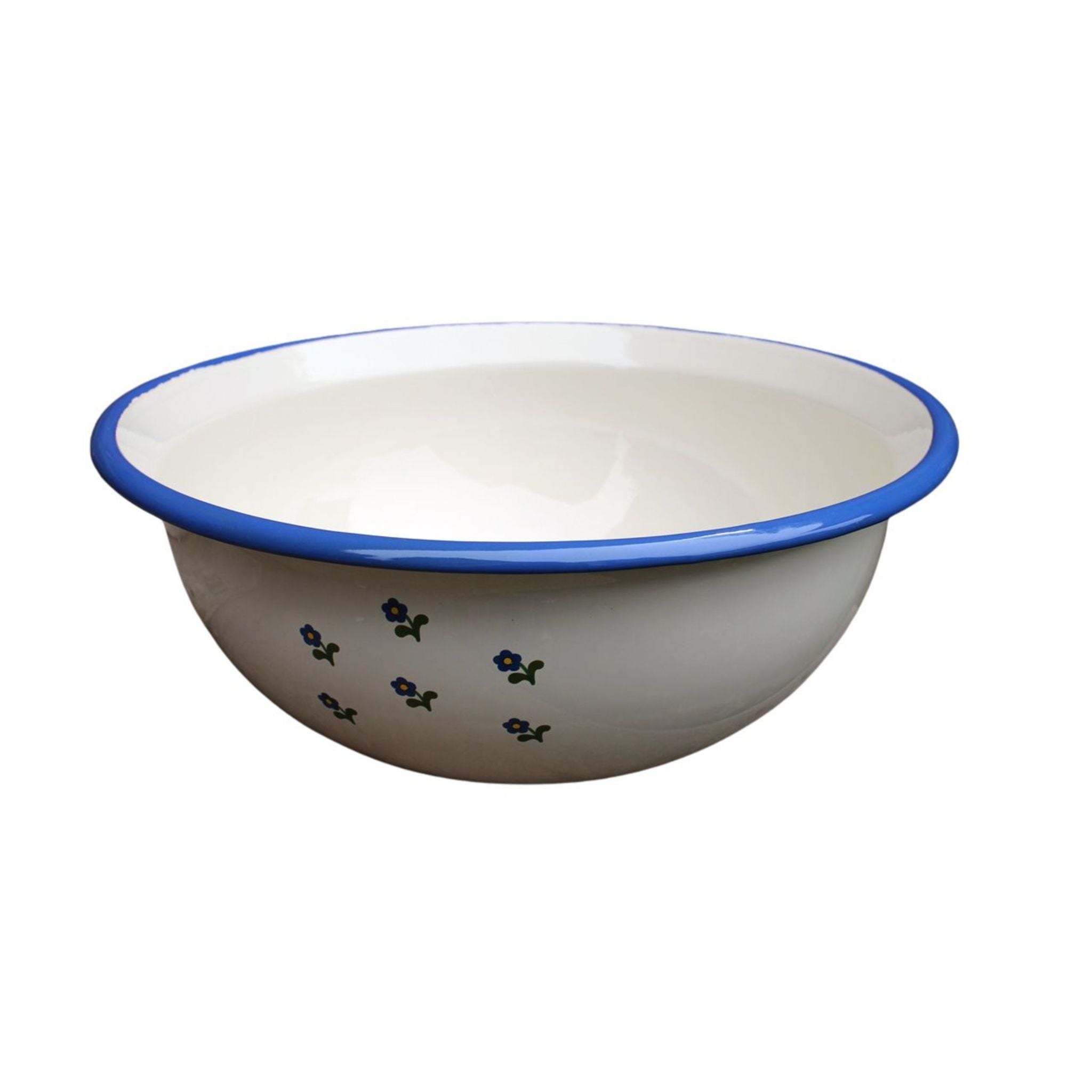 Emaille Schüssel Blümchen im Landhausstil 36cm