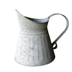 Deko Zink Krug groß Metall H22cm