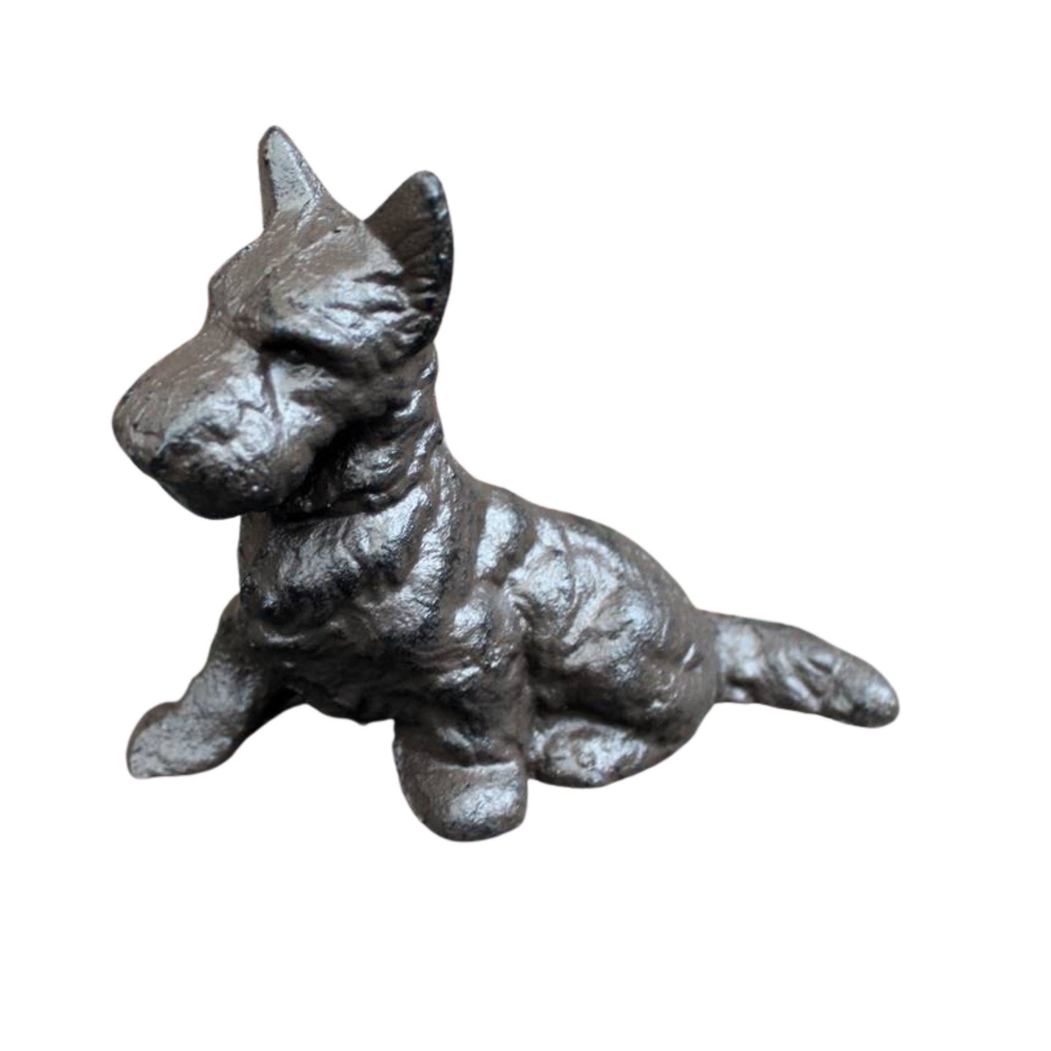 Dekofigur Hund Schnauzer sitzend