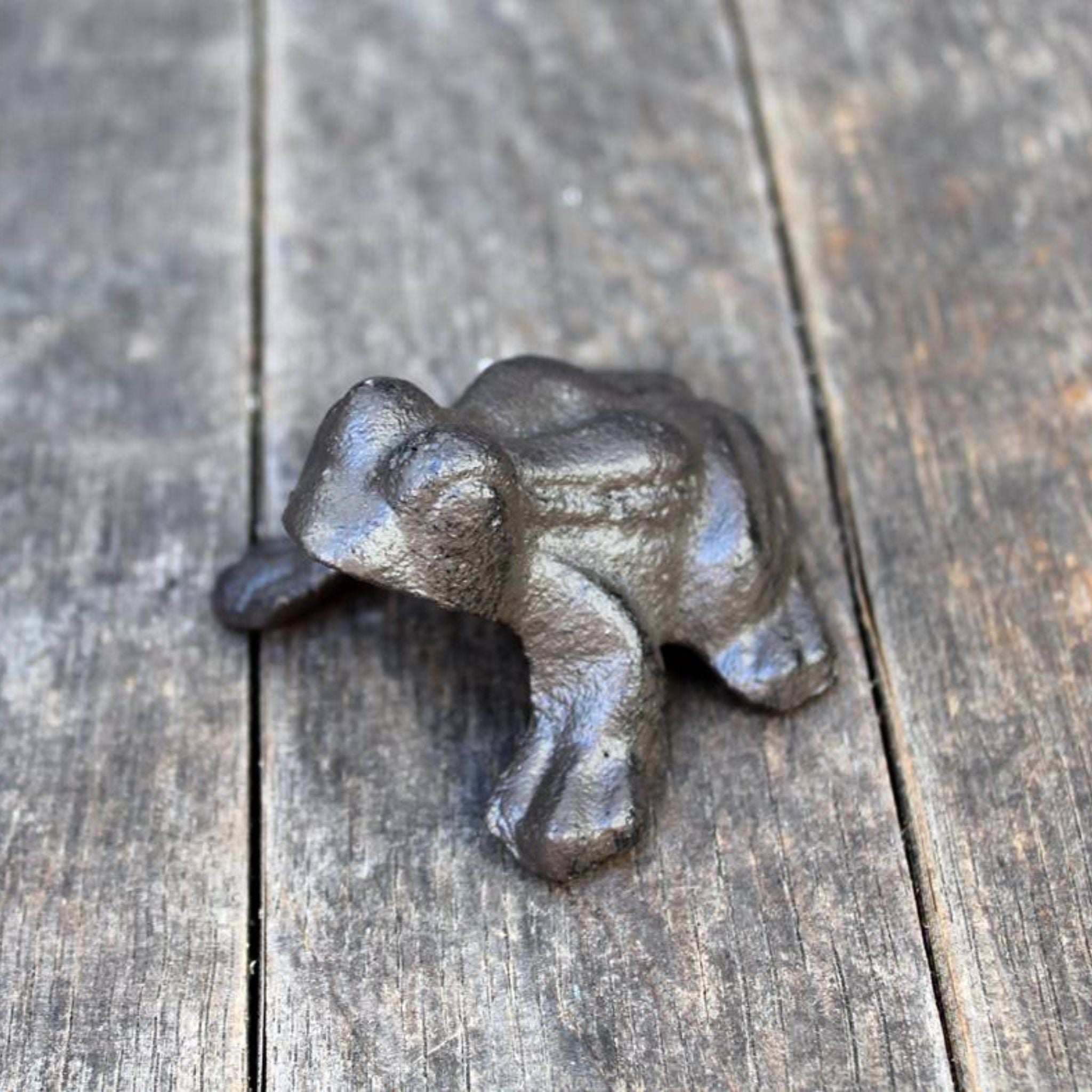 Gartenfigur Frosch Gusseisen Mini
