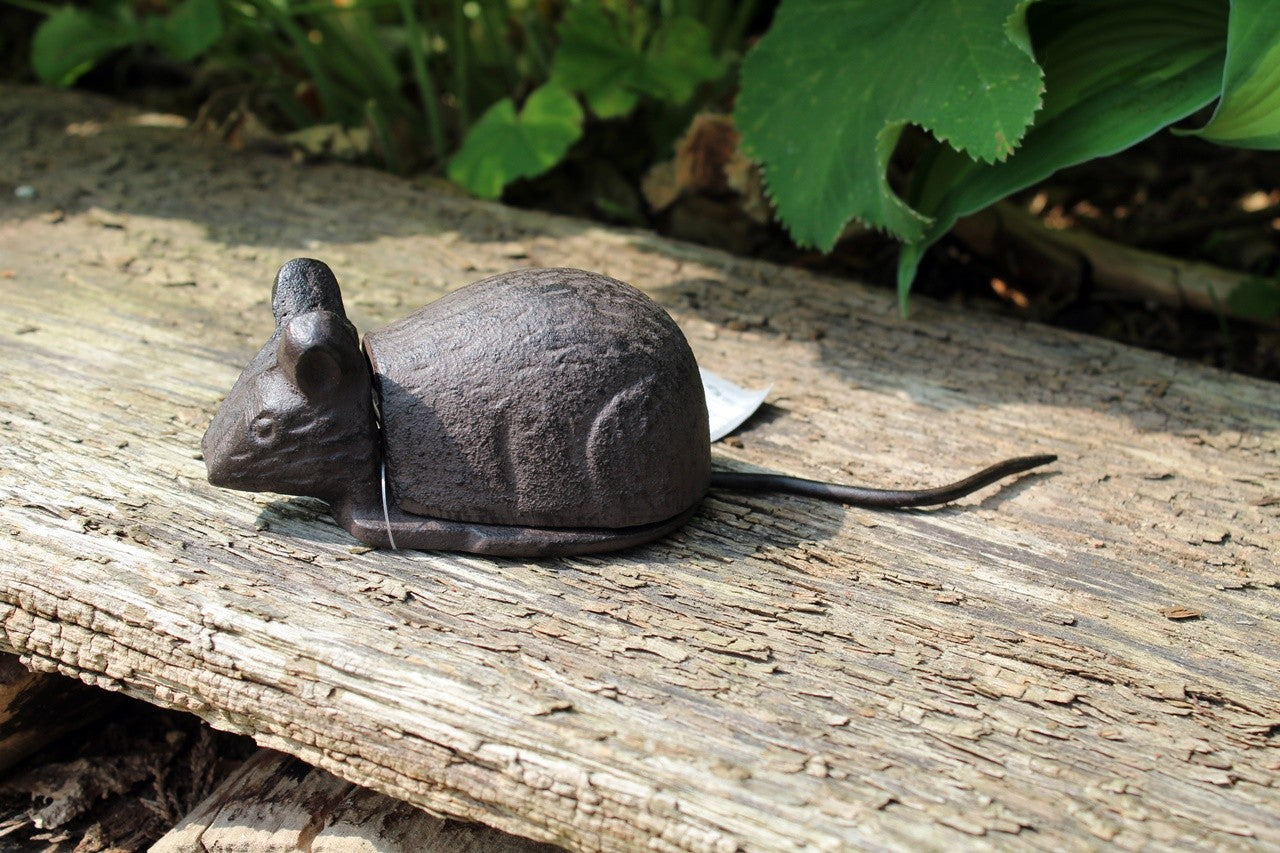 Schlüsselversteck Maus Gusseisen