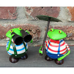 Frosch Set Gartenfiguren