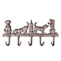Garderobenleiste Hunde 5 Haken