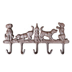 Garderobenleiste Hunde 5 Haken