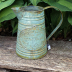 Shabby Deko Kanne Vase für Trockenblumen Rost