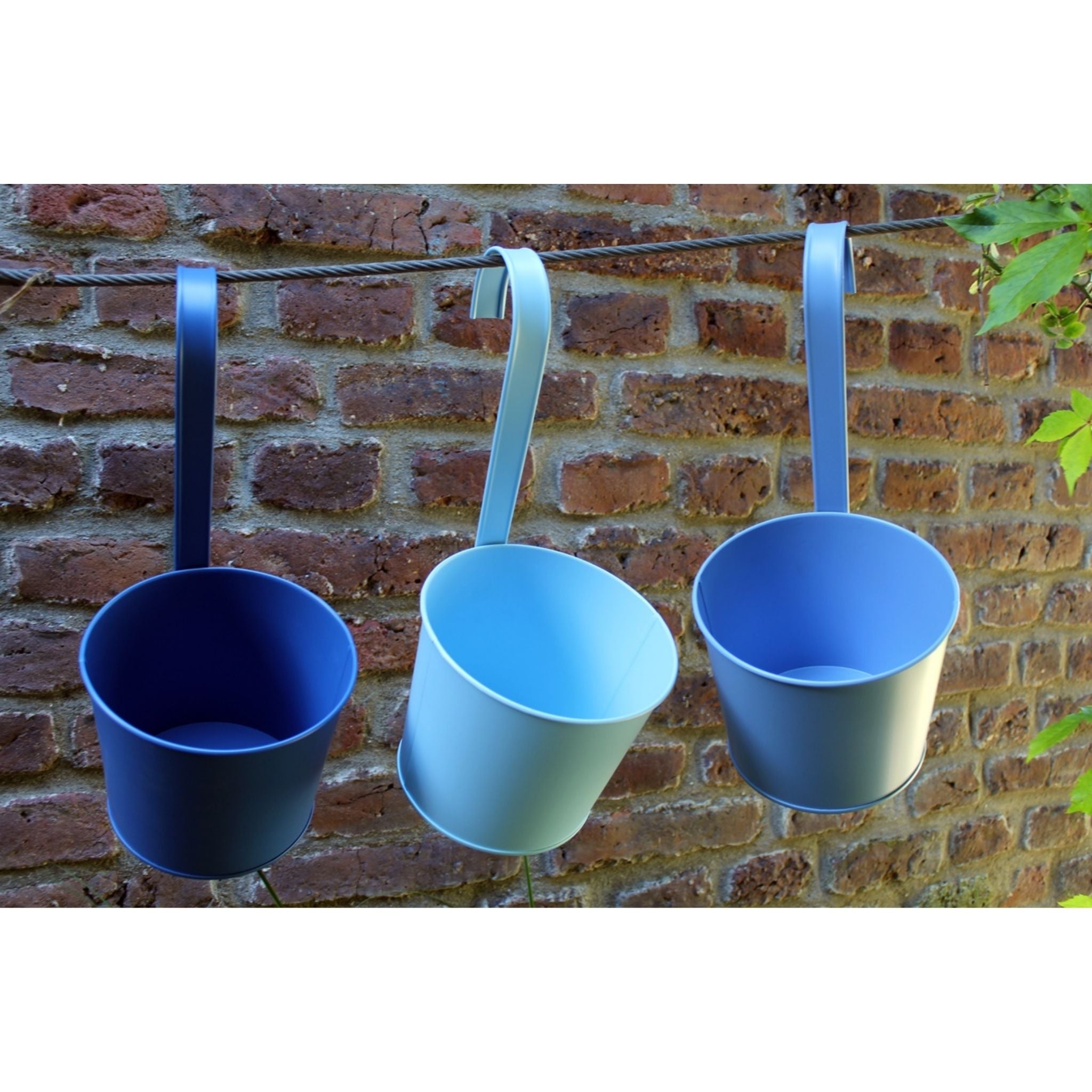Blumentopf Blau 1 Stk sort.