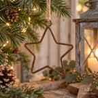 Roststern zum Aufhängen Weihnachtsdeko 10 cm