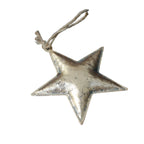 Metallstern gold Shabby Chic zum Aufhängen 12 cm
