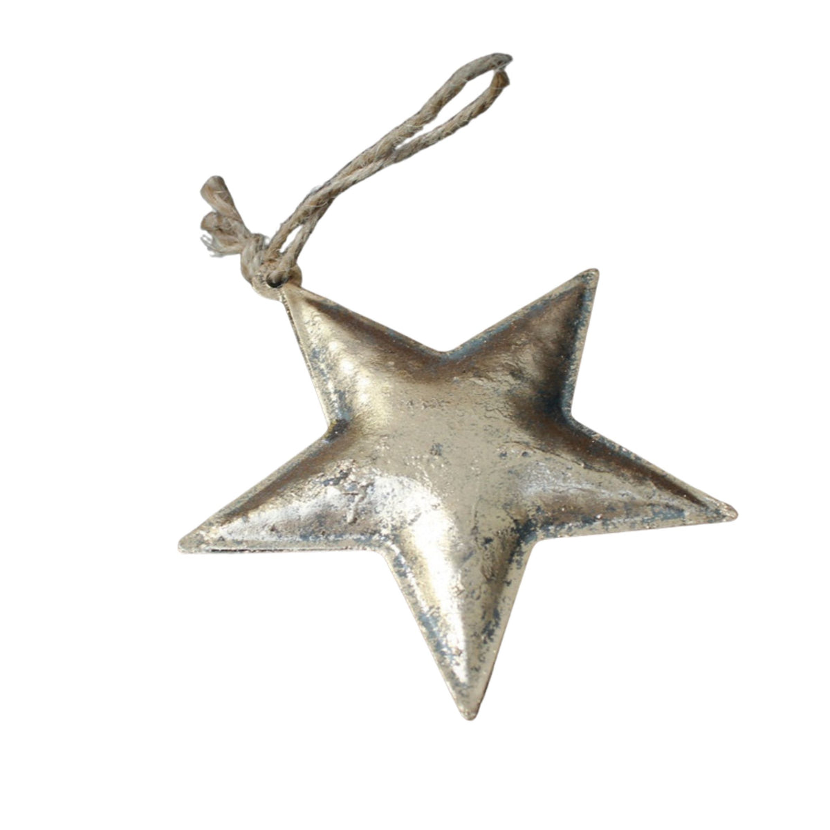 Metallstern gold Shabby Chic zum Aufhängen 12 cm